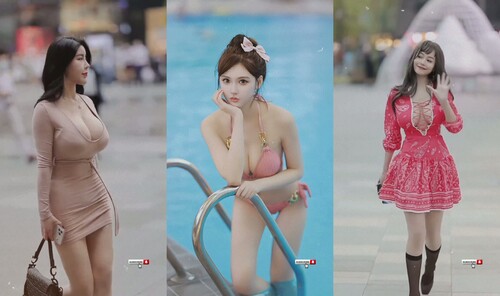 巨乳肥臀美女时尚街拍合集[430MB/多盘]